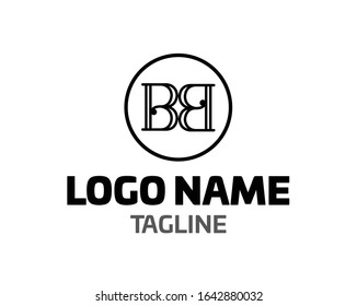 Letter B logo vector icon shape
