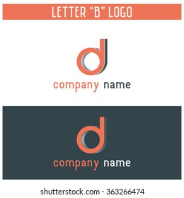 Letter "B" logo - vector, icon, editable