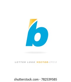 Letter B logo vector icon.