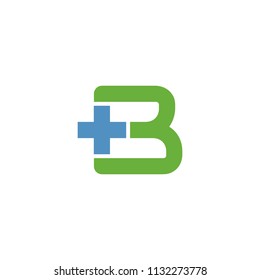 Letter B Logo Vector Medical Logotype Stock Vector (Royalty Free ...