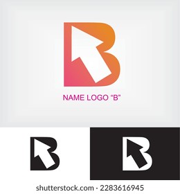 el vector del logotipo de la letra "B" es perfecto para su trabajo, con elegantes esquinas de logotipo
