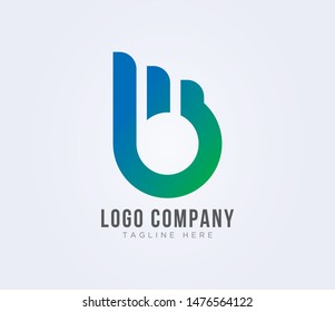Letter B logo. Wings design element vector illustration. Corporate branding identity. elegant logotype with wing
