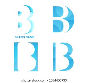 Letter B logo.Logotype design template.Vector illustration.