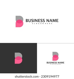 Letter B love logo template, Creative B logo design vector, Love logo concept