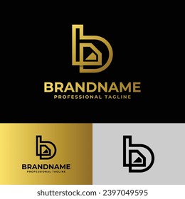 Letter B Lowercase Diamond Logo, geeignet für Unternehmen, die mit Diamond verbunden sind, mit B