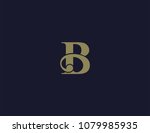 letter B luxury logo design template