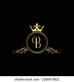 Letter B Luxury Logo Monogram Design Stock Vector (Royalty Free ...