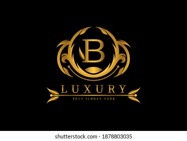 Letter B Luxury Logo template vector for brand, company or fashion.