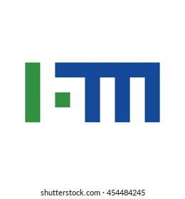 letter B and M logo vector.