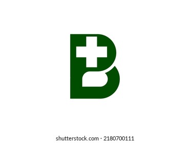 Letter B Medical logo simple design for brand logo