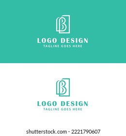 Letter B minimal logo design