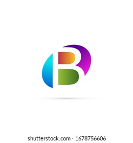 "letter B". Minimalist, simple, digital and modern logo design.