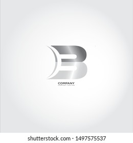 letter B modern logo forms the number 3.