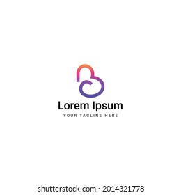 Letter B Modern Logo Template Elements