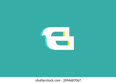 Modernes, einzigartiges Logo-Design des Briefes B
