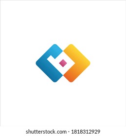 Letter B Modern Vector Logo Template Illustration