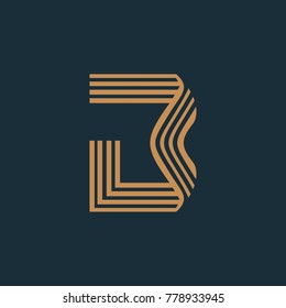 Letter B monogram Design Logo