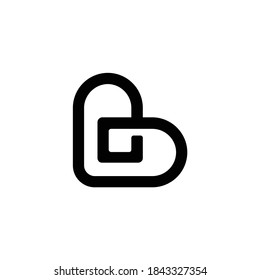 monograma de letra B
diseño del logotipo de letra B