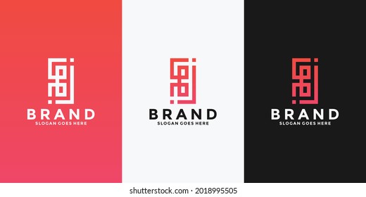 letter B monogram logo design for your brand