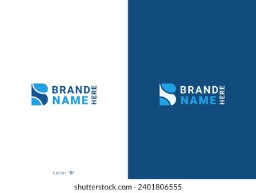 Letter B Monogram Logo Design Vector.