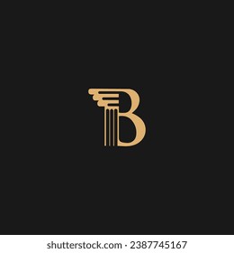 Letter B monogram logo style business,