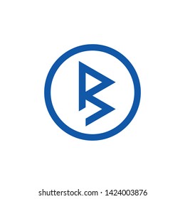 Letter B monogram logotype. Modern style