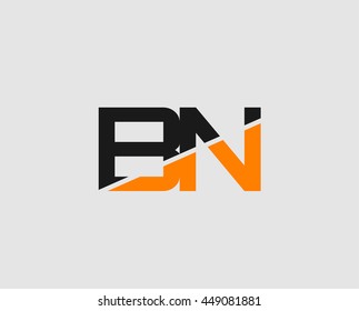 Letter B and N logo vector
