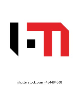 letter B and N logo vector.