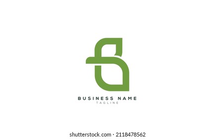 Letter B Nature Leaf Logo Design, Modern Logo Designs Vector Illustration Template