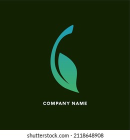 Letter B Nature Leaf Logo Design, Modern Logo Designs Vector Illustration Template