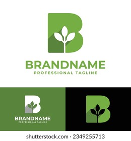 Letter B Nature Logo, suitable for any business related to Nature with B initial.
