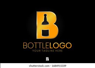 Buchstabe B, Logo der Negativflasche