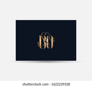 letter B O logo. luxury lettr BO logo design element.