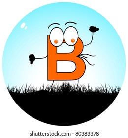 letter b on field