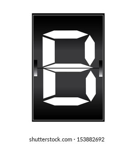 letter b on a mechanical timetable 