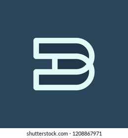 Letter B Outline Creative Abstract Business Modern Logo