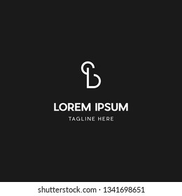 Letter B Outline Technology Creative Logo Design