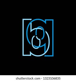 Letter b, p business Concept Logo