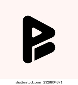 inspiración para el diseño del logotipo de letras b y p.