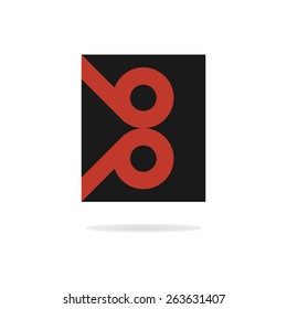Letter B and P logo template