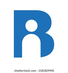 Letter B People Logo Design Vector Stock Vector (Royalty Free ...