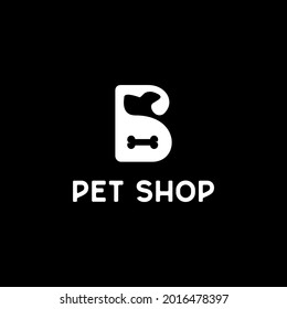 letter B pet supply store logo