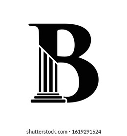 Letter B Pillar Law Logo