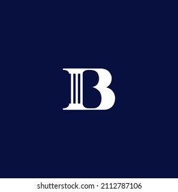 Logo-Idee des Buchstaben B