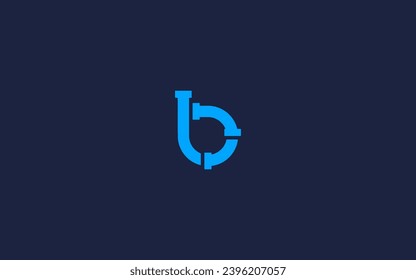 Letter b with pipe logo icon design vector design template inspiration