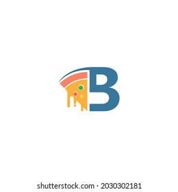 Letter B Pizza Icon Logo Vector Stock Vector (Royalty Free) 2030302181 ...