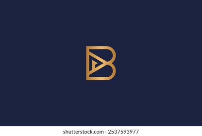 Letra b con el icono del logotipo del juego diseño de Vector de inspiración de Plantilla de diseño