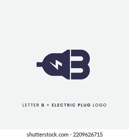 Letter B Plus Electric Plug Logo Stock Vector (Royalty Free) 2209626715 ...