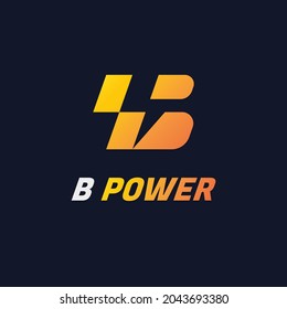 Letter B Power Logo Design