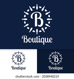 letter b premium logo. logo for salon, fashion, spa, boutique and female product with luxury and premium design